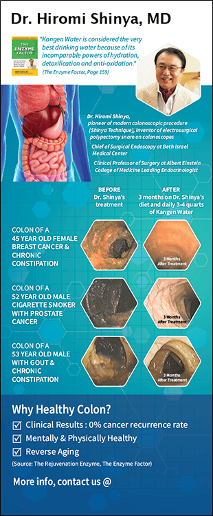 Retractable Banner Dr Hiromi Shinya The Enzyme Factor Ion Water Accessories