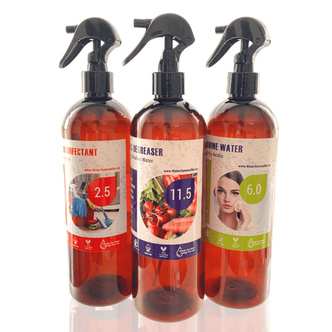 Bottle Set: pH Functional Water Sprays with Style B Labels | Set of 3 | 2nd Gen.