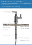 Faucet Kit for ERW Device : single 90-degree spout | satin nickel