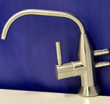 Faucet Kit for ERW Device : 2+1 spouts | Curved | Satin Nickel