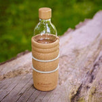 Glass Bottle: Lagoena Flower of Life | Cork Sleeve | Restructured Water