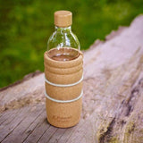 Glass Bottle: Lagoena Flower of Life | Cork Sleeve | Restructured Water