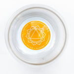 Drinking Glass: Mythos Chakra Affirmation | Restructured Water | 250 mL
