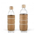 Glass Bottle: Emoto "THANK YOU" | Cork Sleeve | Restructured Water